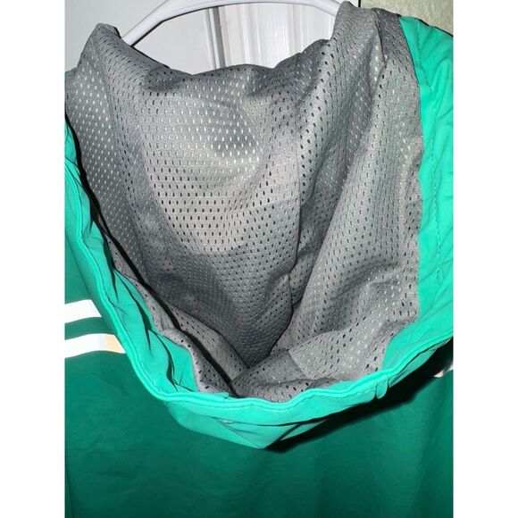 Girly Girl Originals Mint Rain Coat with Reflective Stripes Over Sized Sz S - Picture 10 of 12